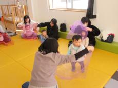 シフォン布遊び1